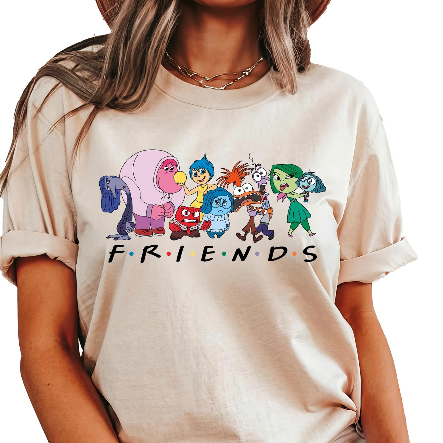 Inside Out 2 Character T-Shirt, Mental Health Shirt, Friends & Emotions Shirts - Kids & Adult Multi