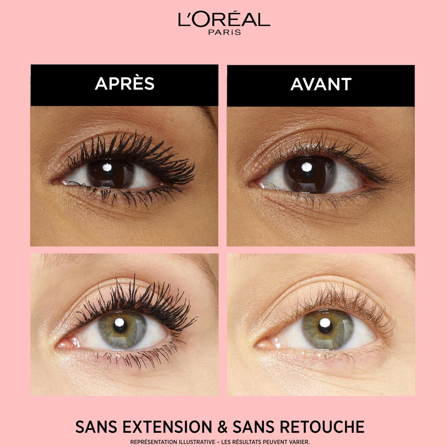 L'Oreal Paris Paradise Mascara, Black Waterproof, 6.4 ml