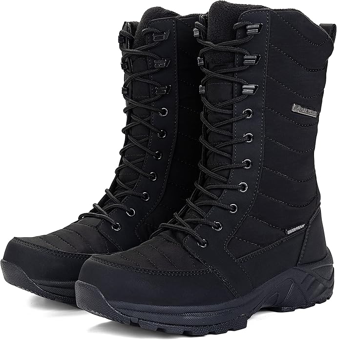 FW FRAN WILLOR Women's Waterproof Winter Snow Boots Warm Comfortable with Side Zipper - 2025 Fashion Lightweight Hiking bo...