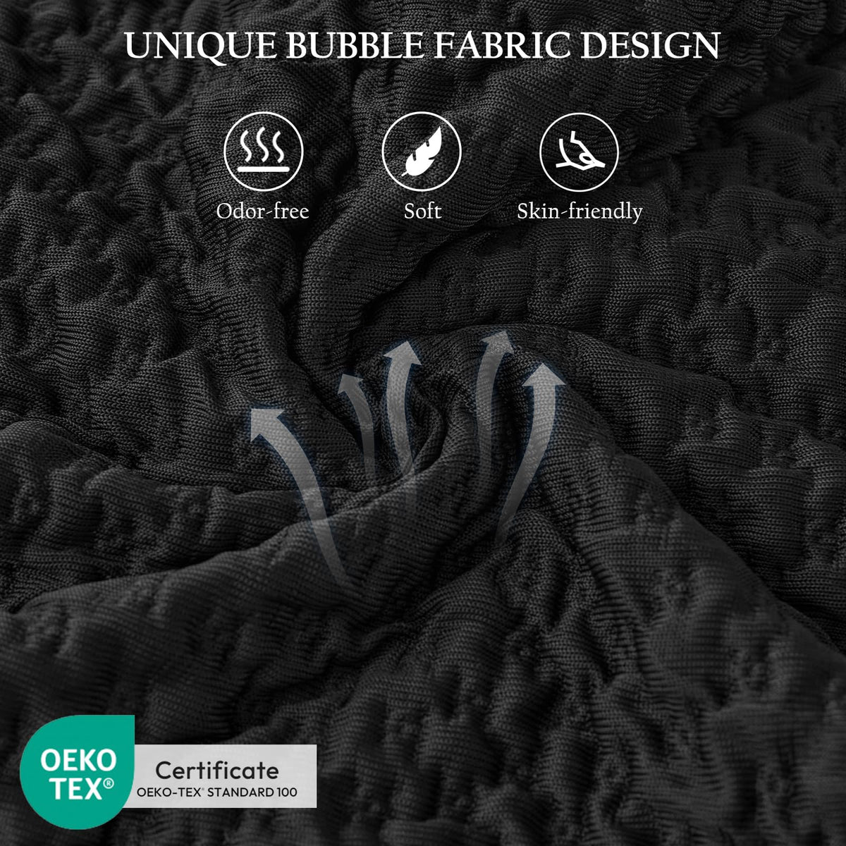 Luxe Linen Side Sleeper Pillows for Adults, Adjustable Shredded Memory Foam Bed Pillows for Neck and Shoulder Pain, Standard Black Cooling Curved Pillows with Washable Cover & Extra Foam Bag