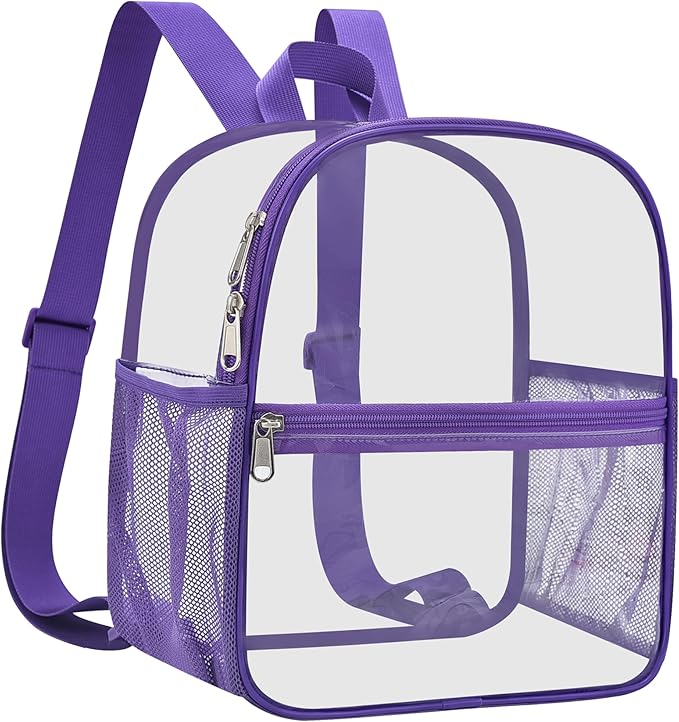 Oraben Small Clear Backpack for Stadium Events Clear Stadium Backpack 12x6x12 Bag Clear Mini Backpack for women Concert Ou...