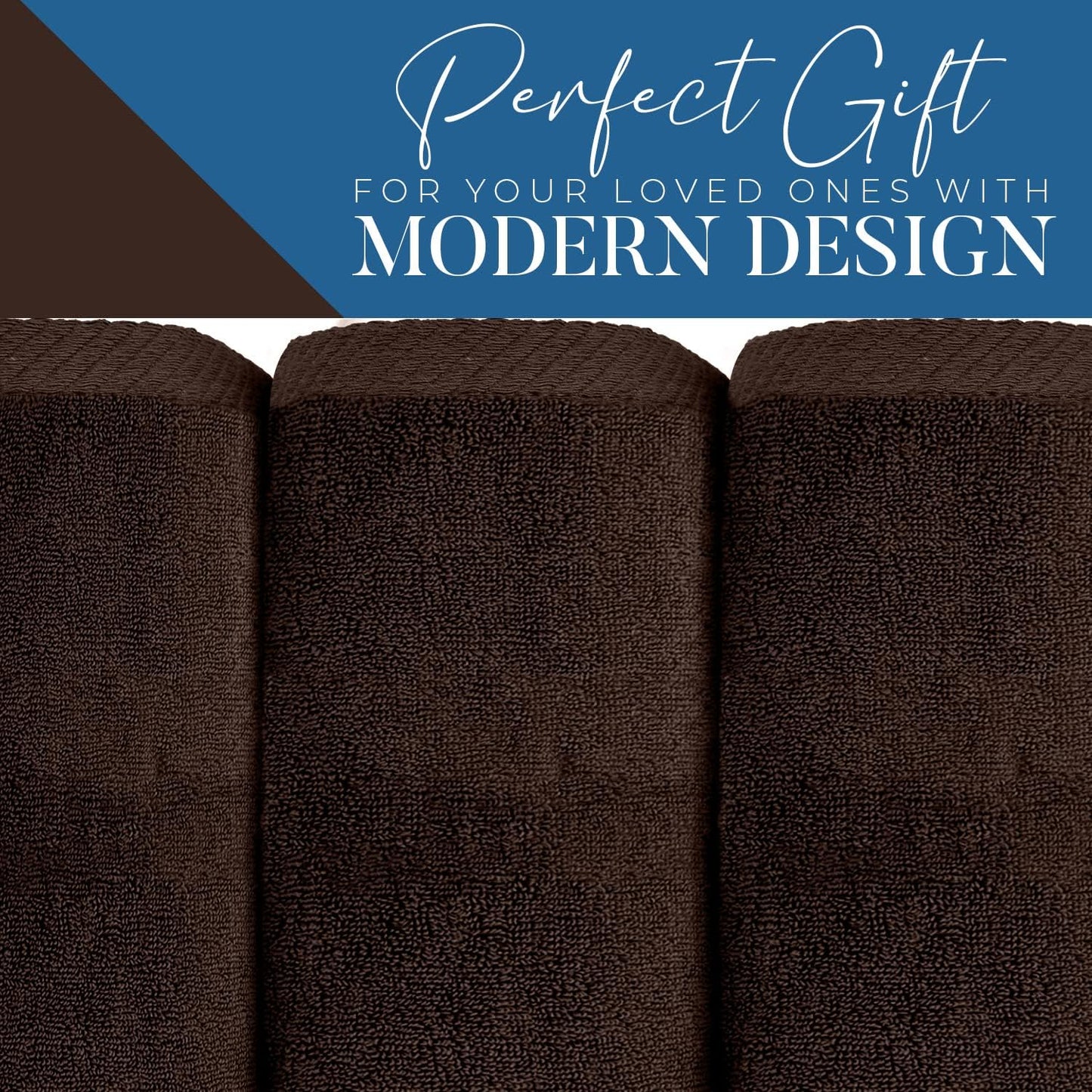 DAN RIVER Pack of 1 Bath Sheet 40x80 Inches, Oversized Bath Sheets Towels for Adults, Fluffy and Soft Plush Towels - Brown
