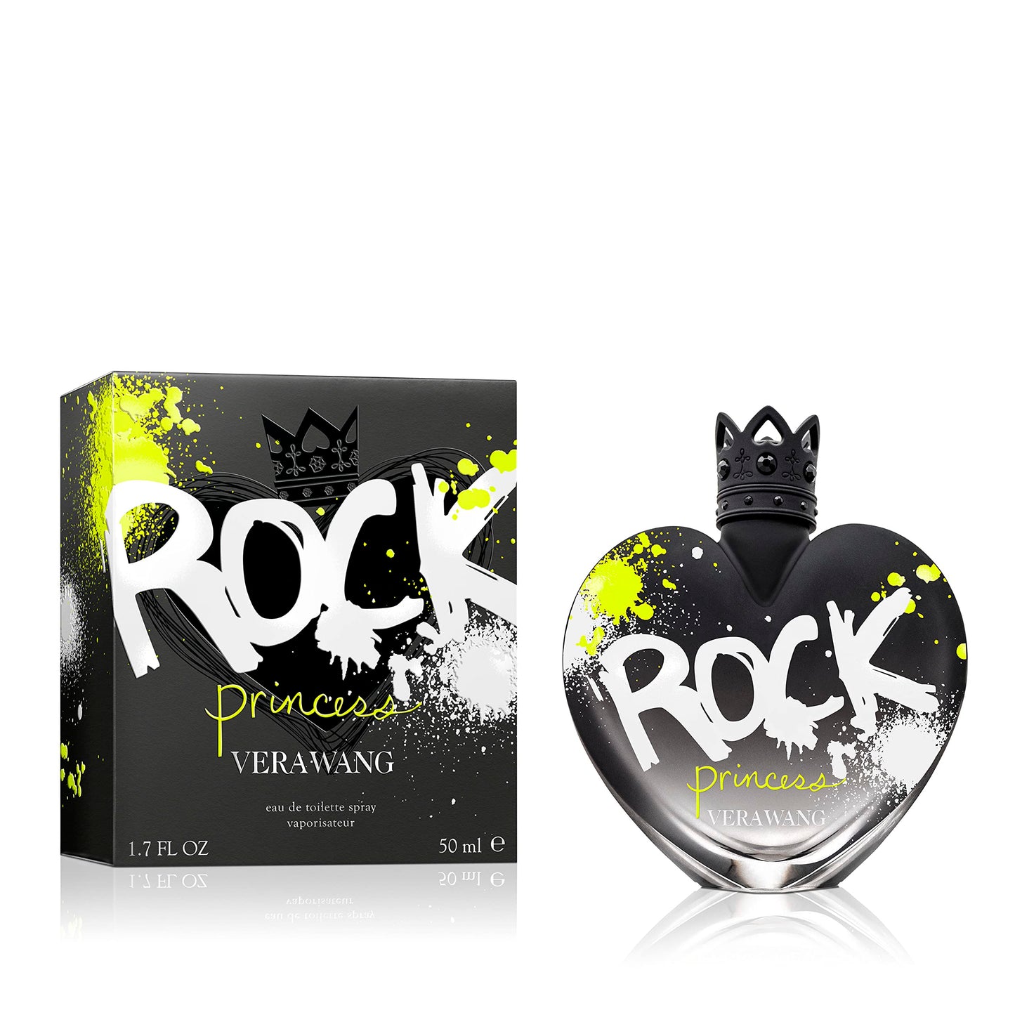 Vera Wang Rock Princess Eau de Toilette 1.7 fl oz (Pack of 1), Notes of Peach, Jasmine, and Vanilla, Women's Fragrance, Long Lasting, Everyday Fragrance, Travel Size