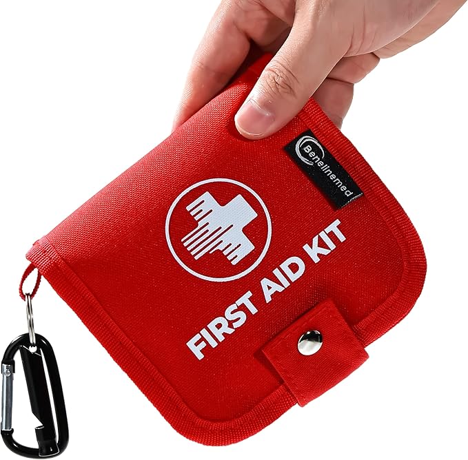 Benelinemed Mini First Aid Kit - 137 Piece Small Emergency Medical Kit for Home, Car, Travel, Camping & Outdoor Activitie...