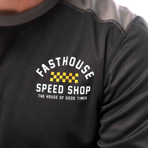 FASTHOUSE Classic Outland Long Sleeve Jersey (Black, Medium)