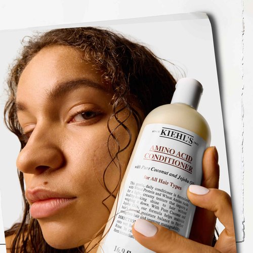 Kiehl's Amino Acid Conditioner, Strengthening and Moisturizing Hair Treatment, with Amino Acids, Jojoba and Coconut Oil to Improve Manageability and Added Shine - 33.8 fl oz /1 Liter Refill