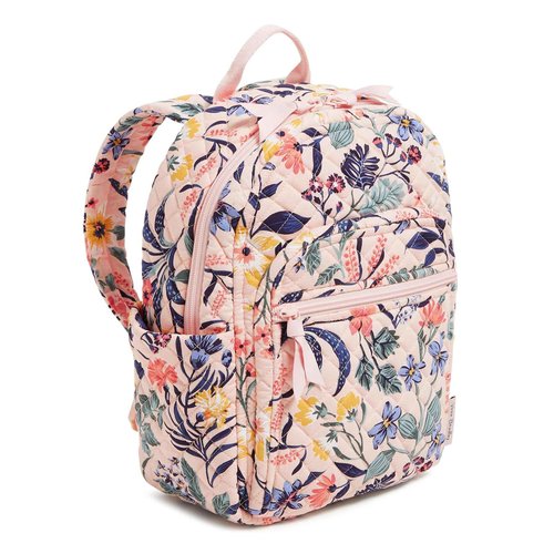 Vera Bradley Cotton Small Backpack, Paradise Coral