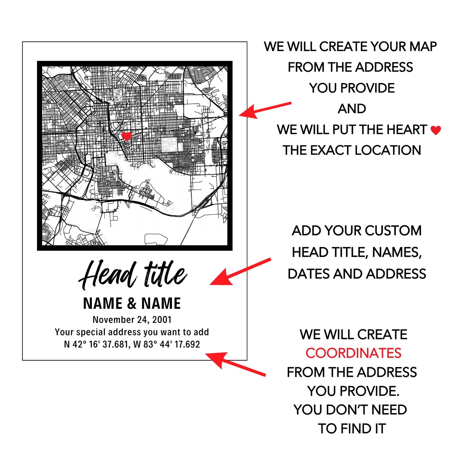 SAME DAY SHIP Our First Date Plaque with Wooden, Acrylic, Led Light Stand - Where It All Began Couples Map Gift for Her Personalized Gift Couples Gift Gifts for Him Where We Met Personalized Map