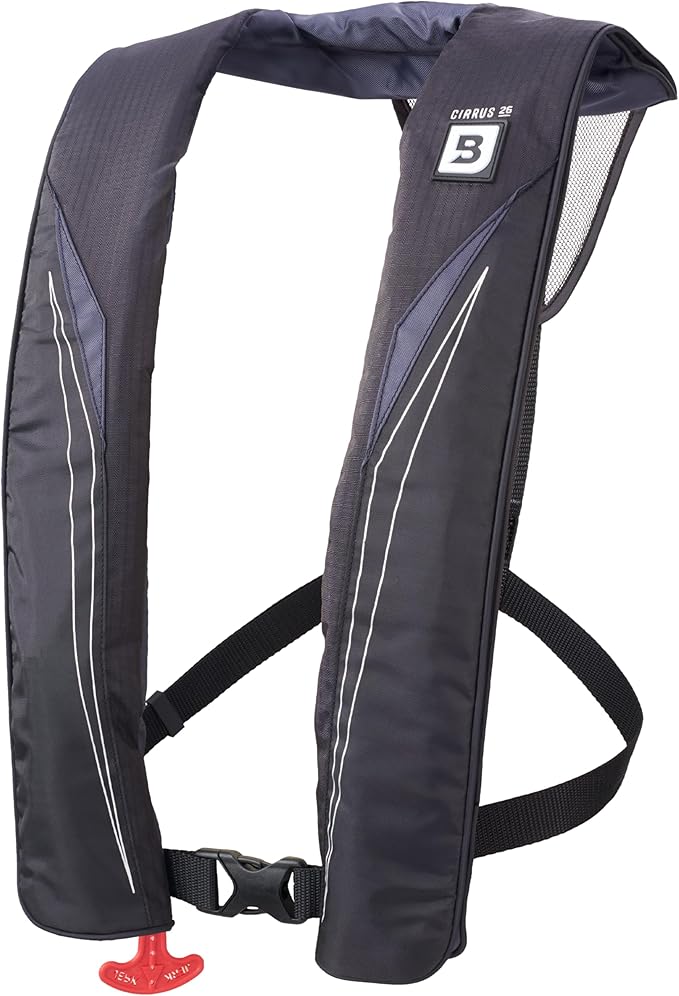 BLUESTORM Cirrus26 Inflatable PFD Life Jackets for Adults | US Coast Guard Approved Automatic Life Vest w/Manual Override ...