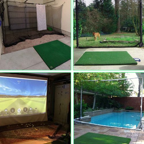 IUZEAI 10x20ft High Impact Golf Practice Net - Heavy Duty Nylon Netting Material - Includes Installation Rope