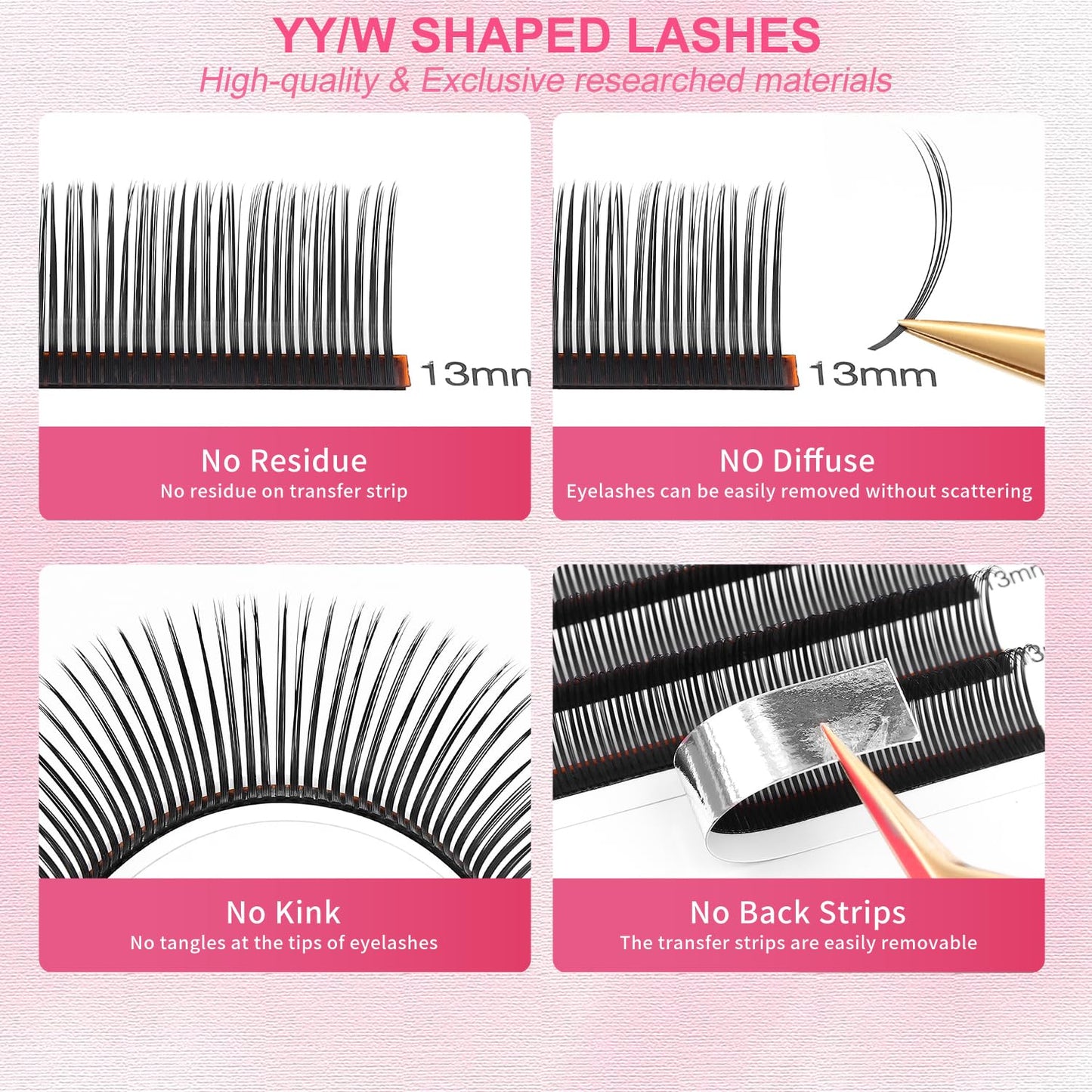 5D Flower Lash Extensions Spikes Lashes 0.07 Matte Black C Curl Lashes 15mm Volume Eyelash Extension Lash Trays Professional Use(5D Flower,0.07-C,15mm)