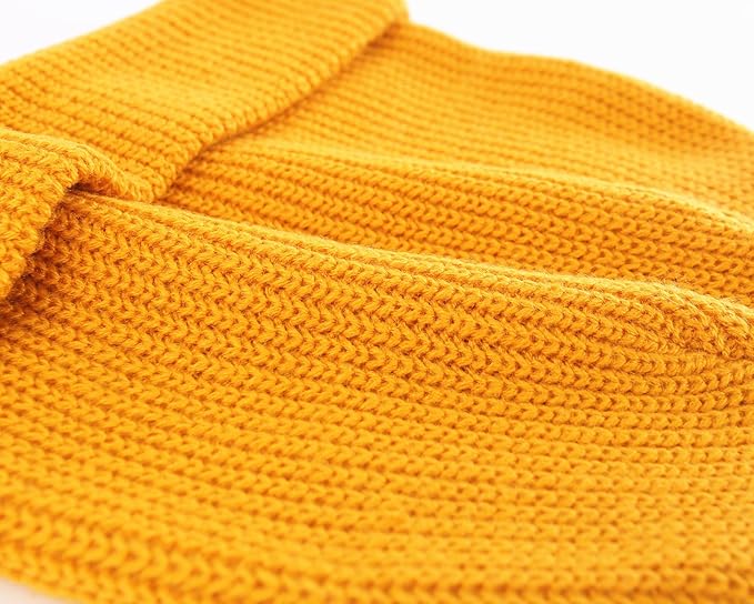 Connectyle Classic Double Layer Knit Beanie Hat Warm Thick Acrylic Winter Hats Daily Cuffed Beanies Watch Hat for Men Women
