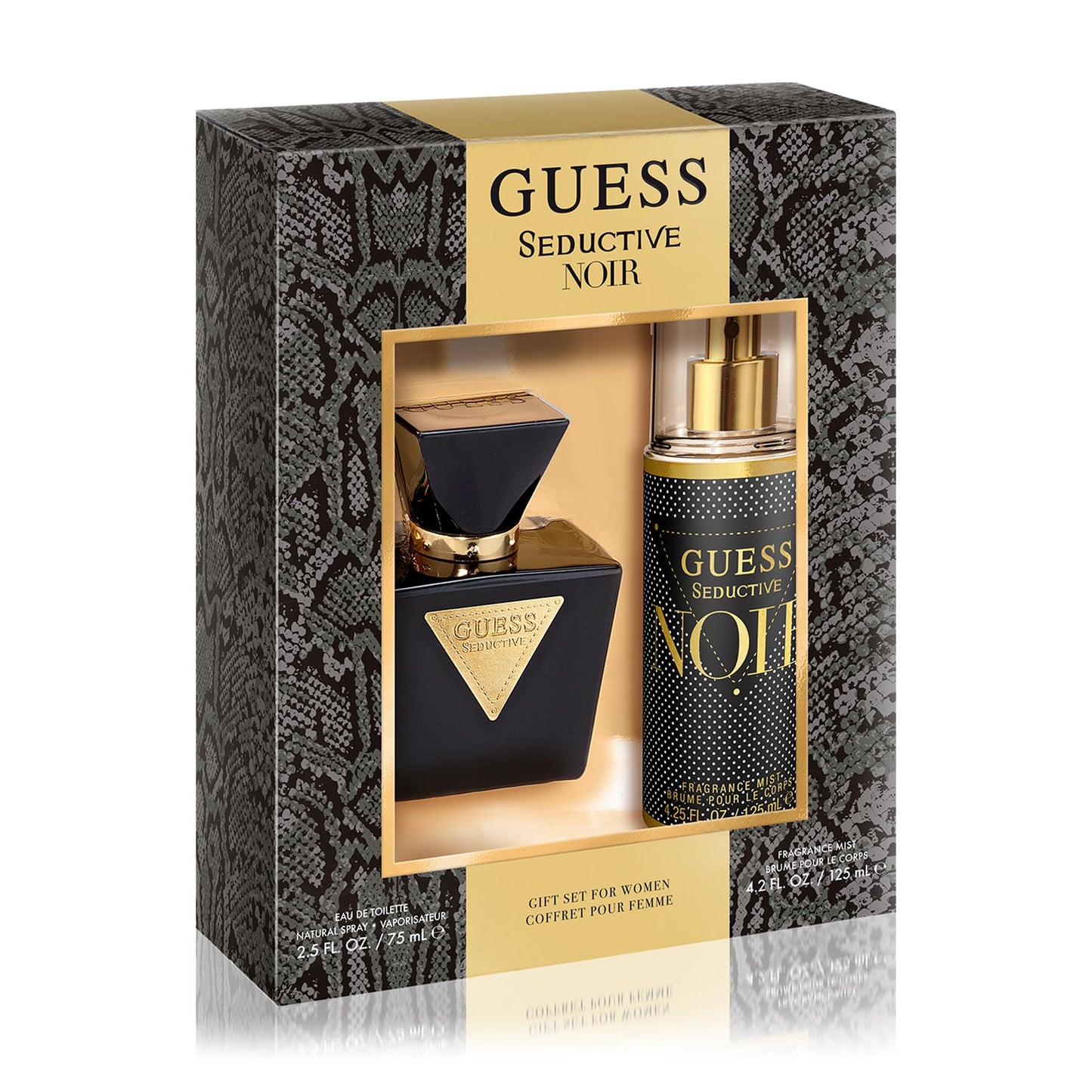 GUESS Seductive Noir 2 Pc Set for Women (2.5 Ounce Edt Spray + 4.2 Ounce Mist)