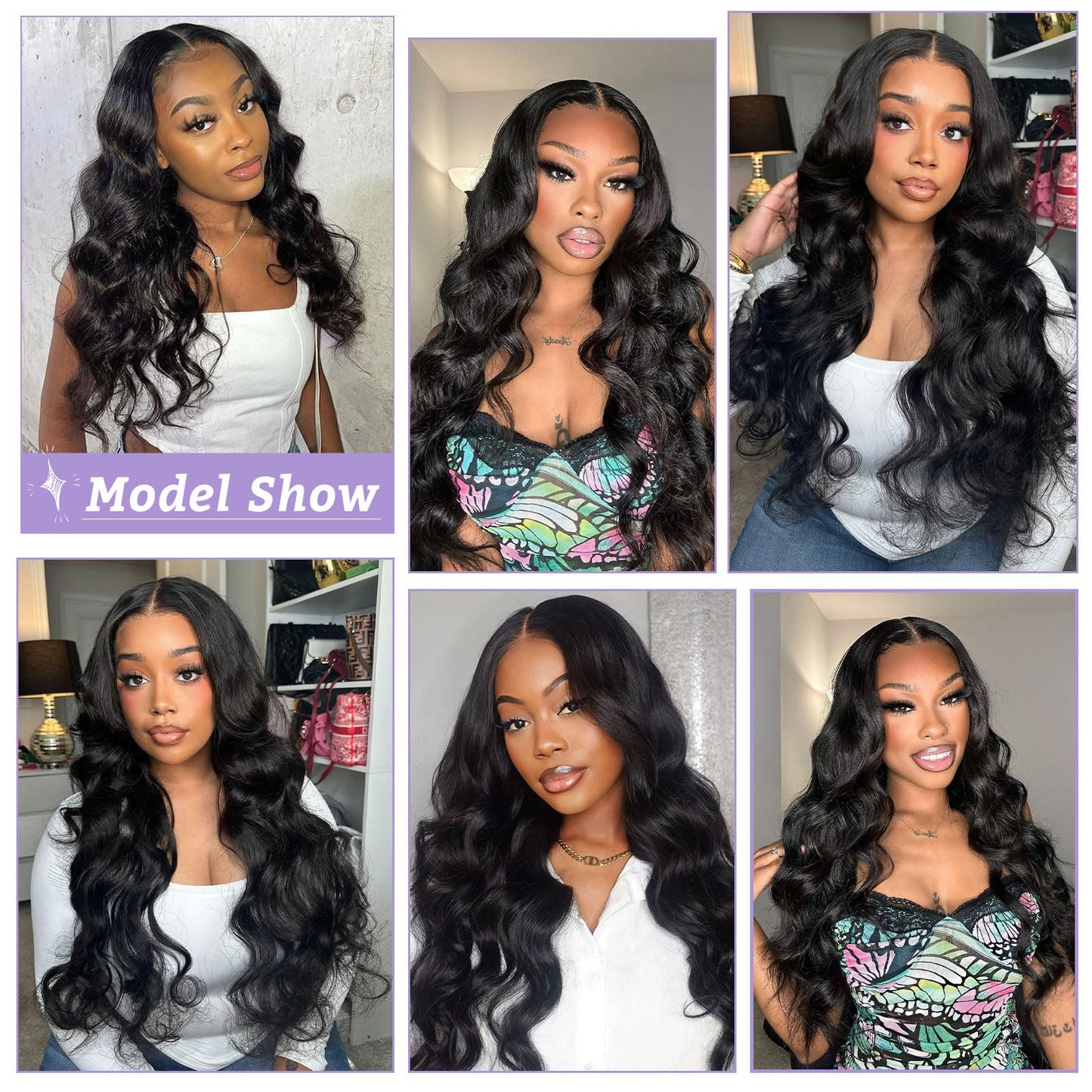 DSEKCAIN Deep Wave 2x6 HD Lace Closure Human Hair Transparent Deep Curly Lace Closure 2x6 Long Middle Part 100% Raw Virgin Human