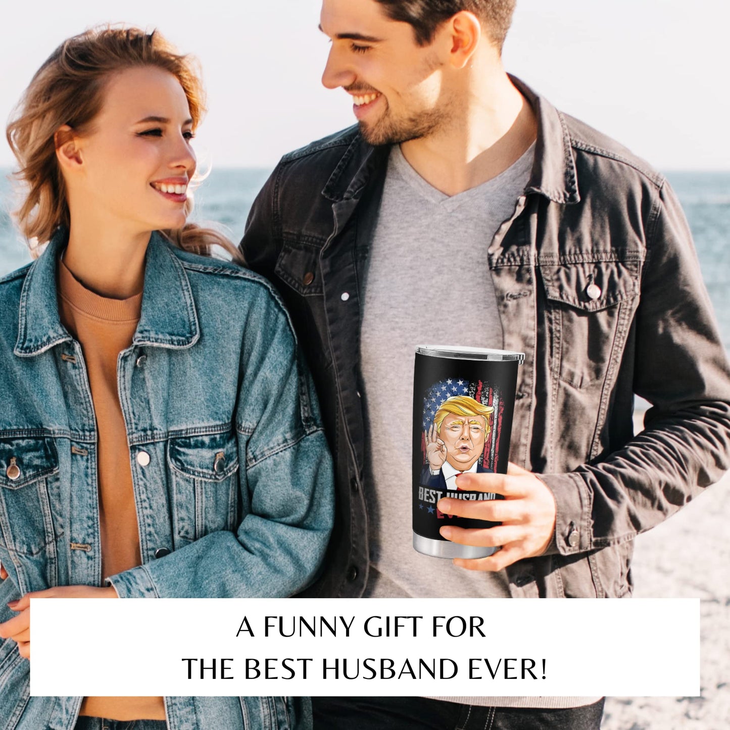 Mocosweeties Gifts for Husband from Wife - Fathers Day Gift for Husband - Wedding Anniversary, Birthday, Christmas Gifts for Him - Romantic Love Gift Ideas for Him from Wife - 20 Oz 2-sided Tumbler