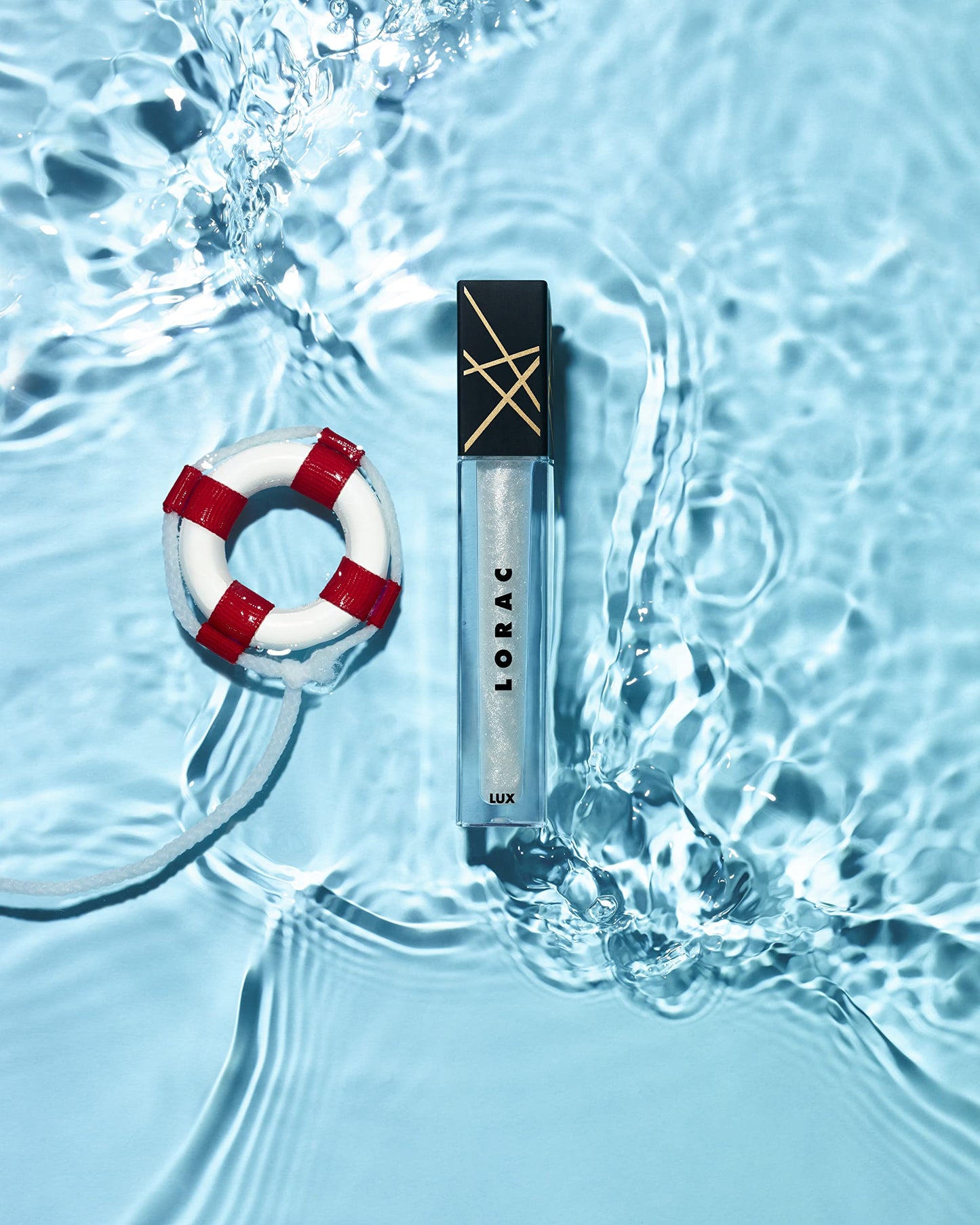 LORAC LUX Diamond Lip Gloss | Genuine Diamond Dust | Non-Sticky | High Tide White