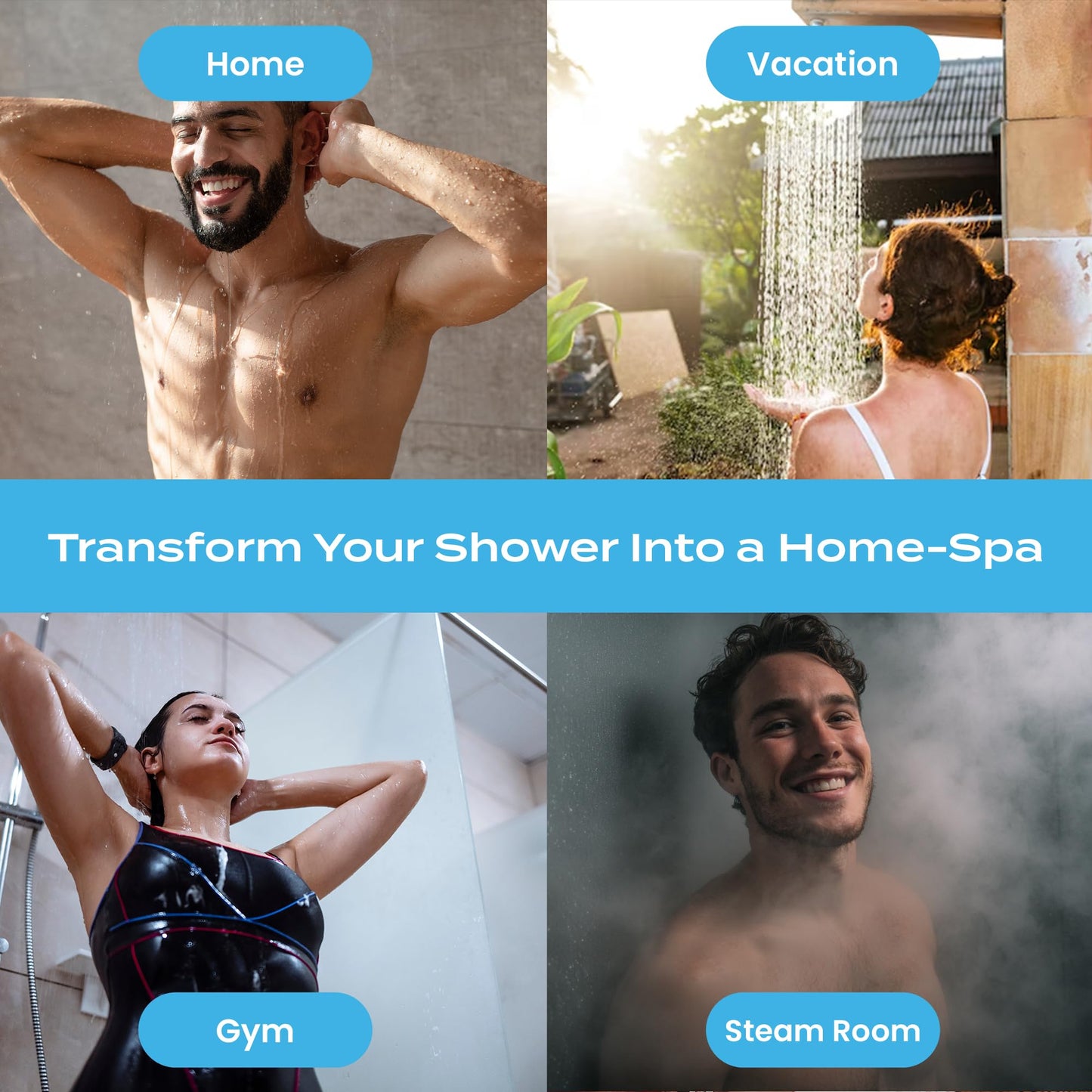Body Restore Shower Steamers Aromatherapy 6 Pack - Birthday Gifts for Women, Men, Travel Essentials, Stress Relief, Relaxation, Self Care, Bath Bombs - Bloom