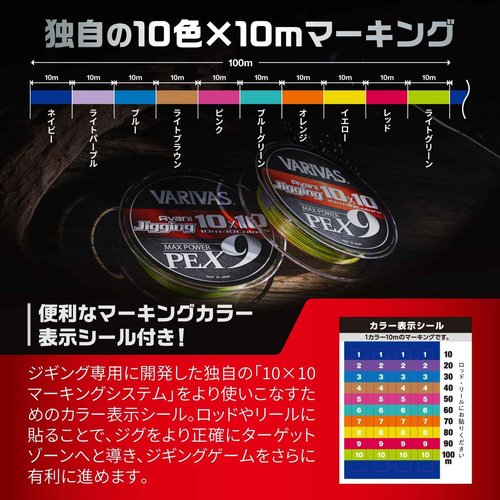 VARIVAS Braid Line Avani Jigging 10x10 Max Power PE X9 300m