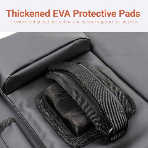 BZWKQA Tailgate Pad for Mountain Bike - Holds 2 Bikes, Truck Bed Bike Rack Pad with Tool Pockets, Universal Fit for Most Pickups