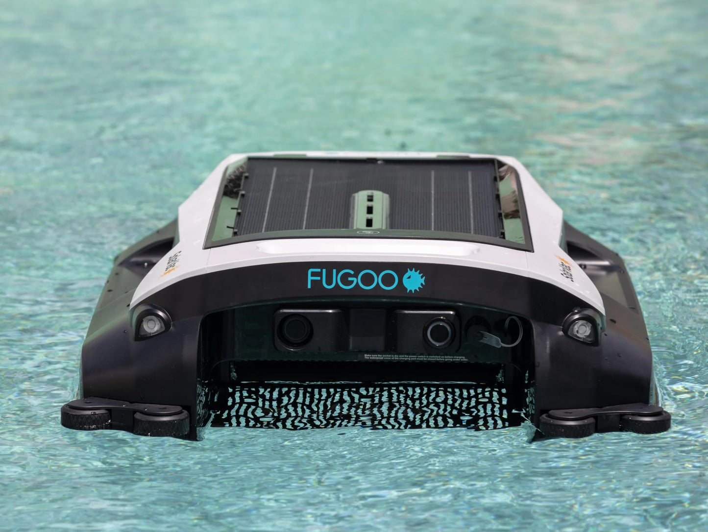 Fugoo SolarVac | Solar Powered Cordless Pool Vacuum Cleaner with Smart App Control, 30+ Hr Battery Life, Four Cleaning Modes, Auto Navigation, Anti-Collision