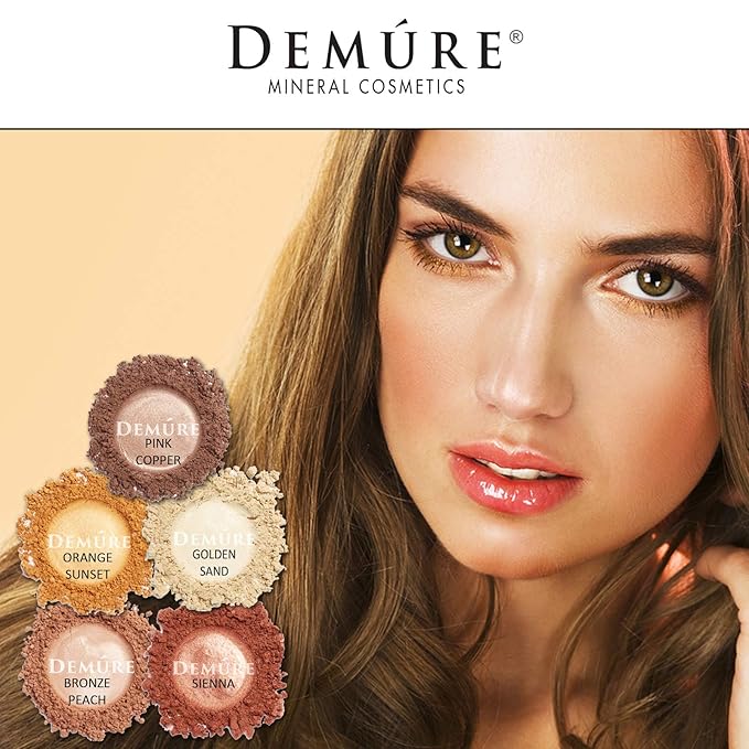 Demure Mineral Make Up (Pink Copper) Eye Shadow, Shimmer Eyeshadow, Loose Powder, Glitter Eyeshadow, Eye Makeup, Natural Makeup, Natural Eyeshadow, Professional Makeup