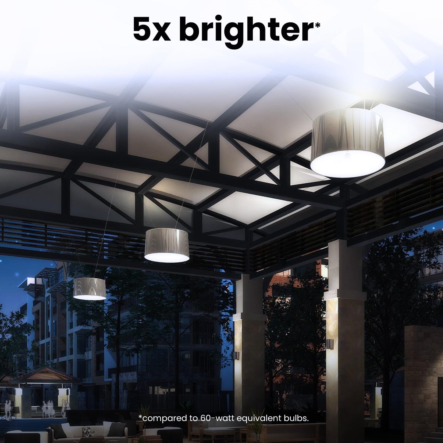 Feit Electric A23 LED Light Bulb, 300W Equivalent, Non-Dimmable, 4060 Lumens, E26 Standard Base, 5000k Daylight, 80 CRI, High Output LED Bulb, Damp Rated, 22 Year Lifetime, OM300/850/LED