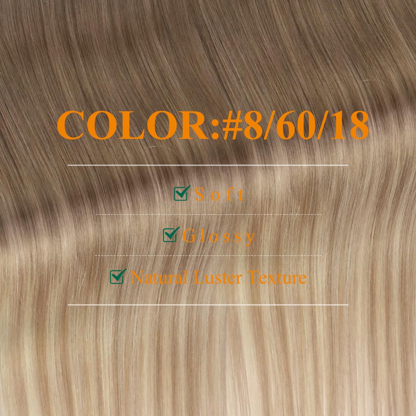 Easyouth Tape in Human Hair Extensions Blonde Balayage Tape Hair Extensions Real Human Hair Light Brown Ombre Ash Blond with Pla