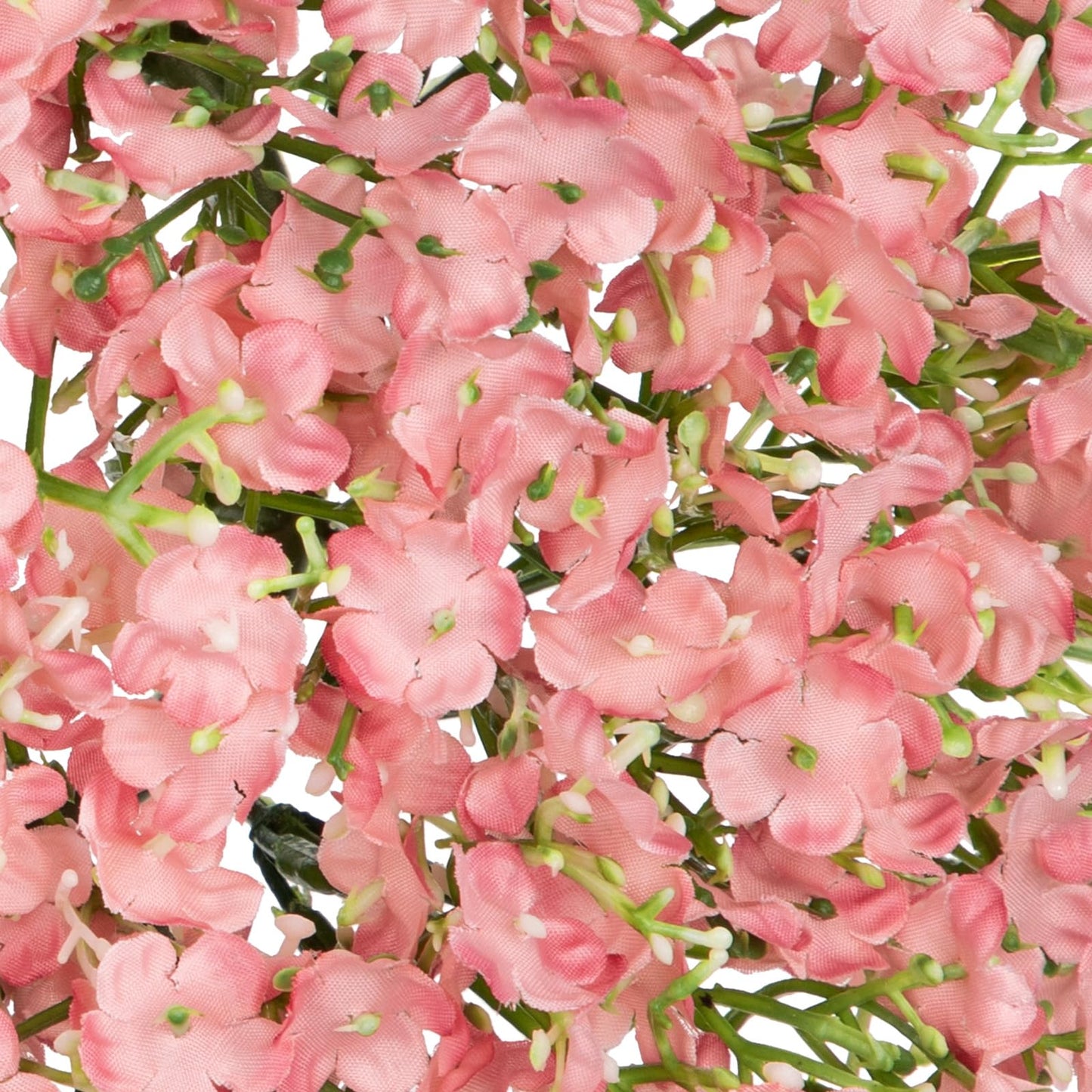 Hollyone 2Pcs Small Artificial Baby Breath Flowers Wreath 10 Inch Pink for Front Door Decor Faux Gypsophila Wreath Fake Baby Breath Flower Garland Candle Ring for Kitchen Cabinet Chairs Tabletop Decor