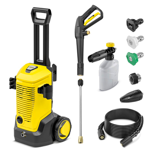 Kärcher K 5 FC 2000 PSI High-Performance Electric Power Pressure Washer with Aluminum Pump and Turbo Cleaning Technology and Foam Cannon for Vehicle Cleaning