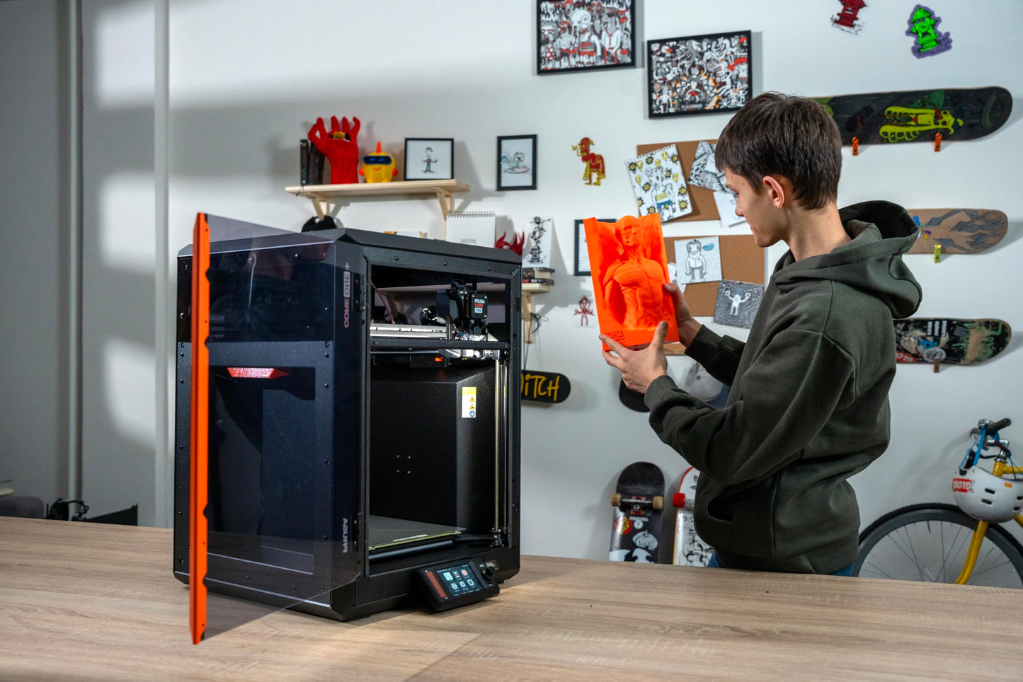 Original Prusa CORE One+ Full DYI 3D Printer Kit - for Home & Business - Professional & Beginner Friendly - Free HF Nozzle & Filament - Fast & Fully Enclosed - Large Print Area 9.8x8.6x10.6in
