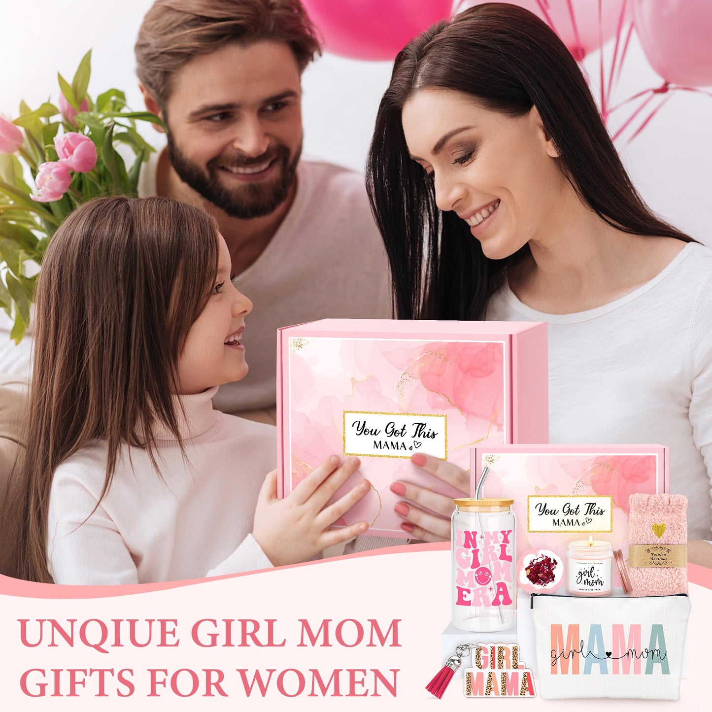 Verouis Girl Mom Gifts New Mom Gifts for Women After Birth Mom To Be Gift Basket Mother To Be Gift Ideas Girl Mama Gifts