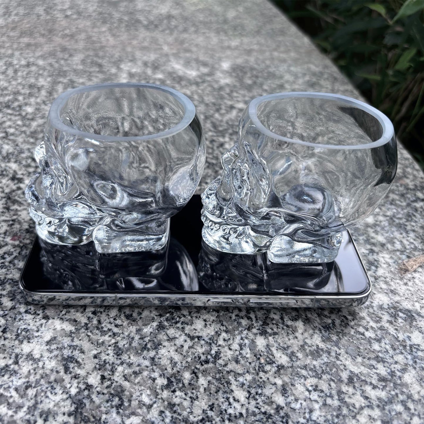 Funny Skull Shot Glass, (6pcs) 80ML (2.7oz) Small Wine Glasses Drinking Vodka Spirits Cup, Halloween Themed Party Holiday Gifts - 2.8 oz, Set of 6
