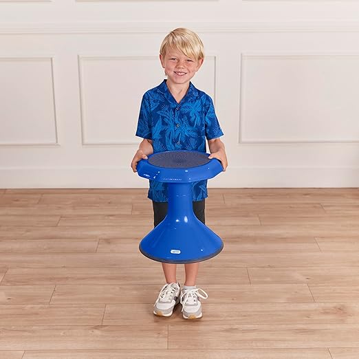 ECR4Kids ACE Active Core Engagement Wobble Stool, 15-Inch Seat Height, Flexible Seating, Blue