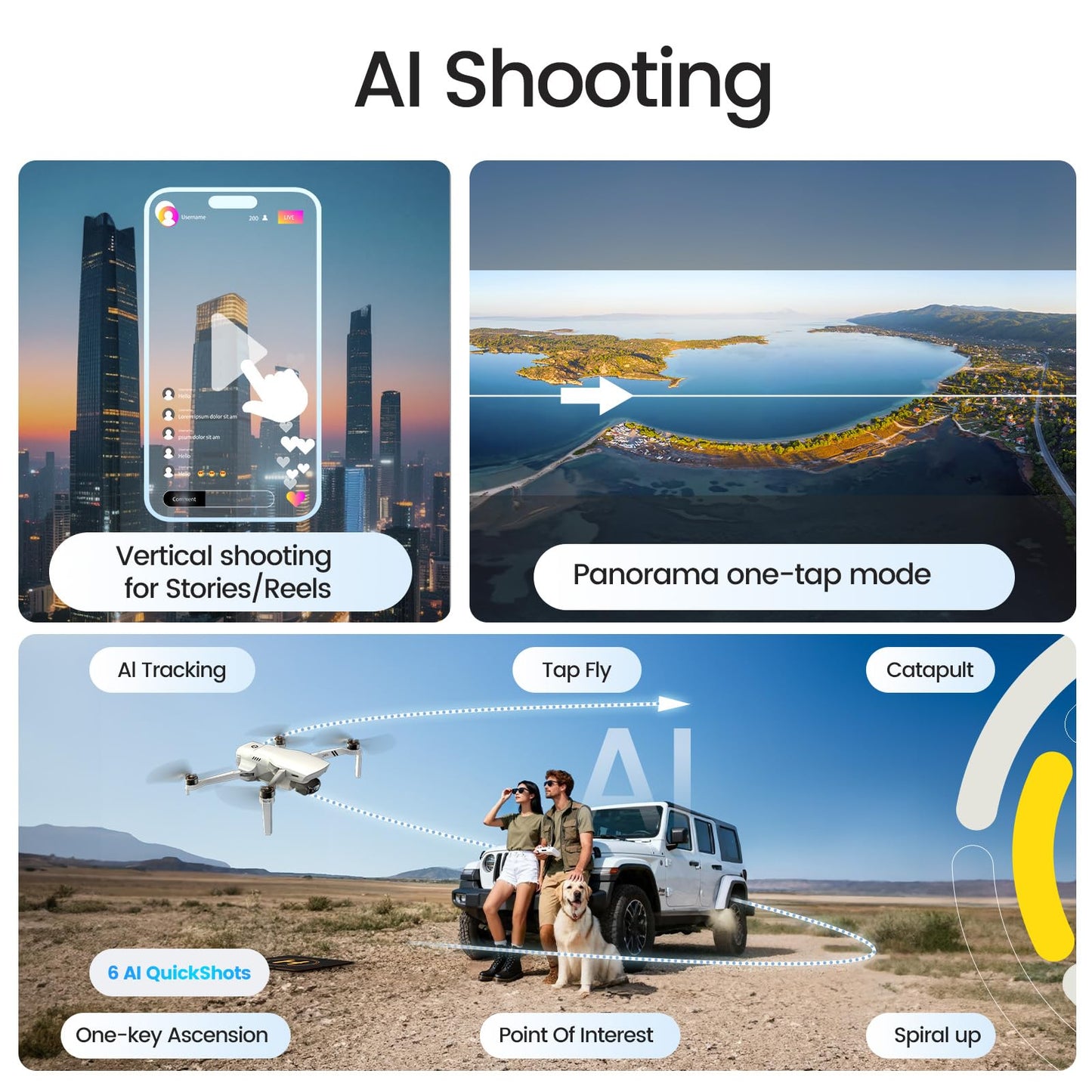 Holy Stone HS900PRO Drones with Camera for Adults 4K, 48MP 8K Photos, 4K/30FPS Video, 3-Axis Gimbal, GPS Auto Return, 10KM 5.8GHz Transmission, 60-mins Fly Time, AI Quick Shots, Under 249g