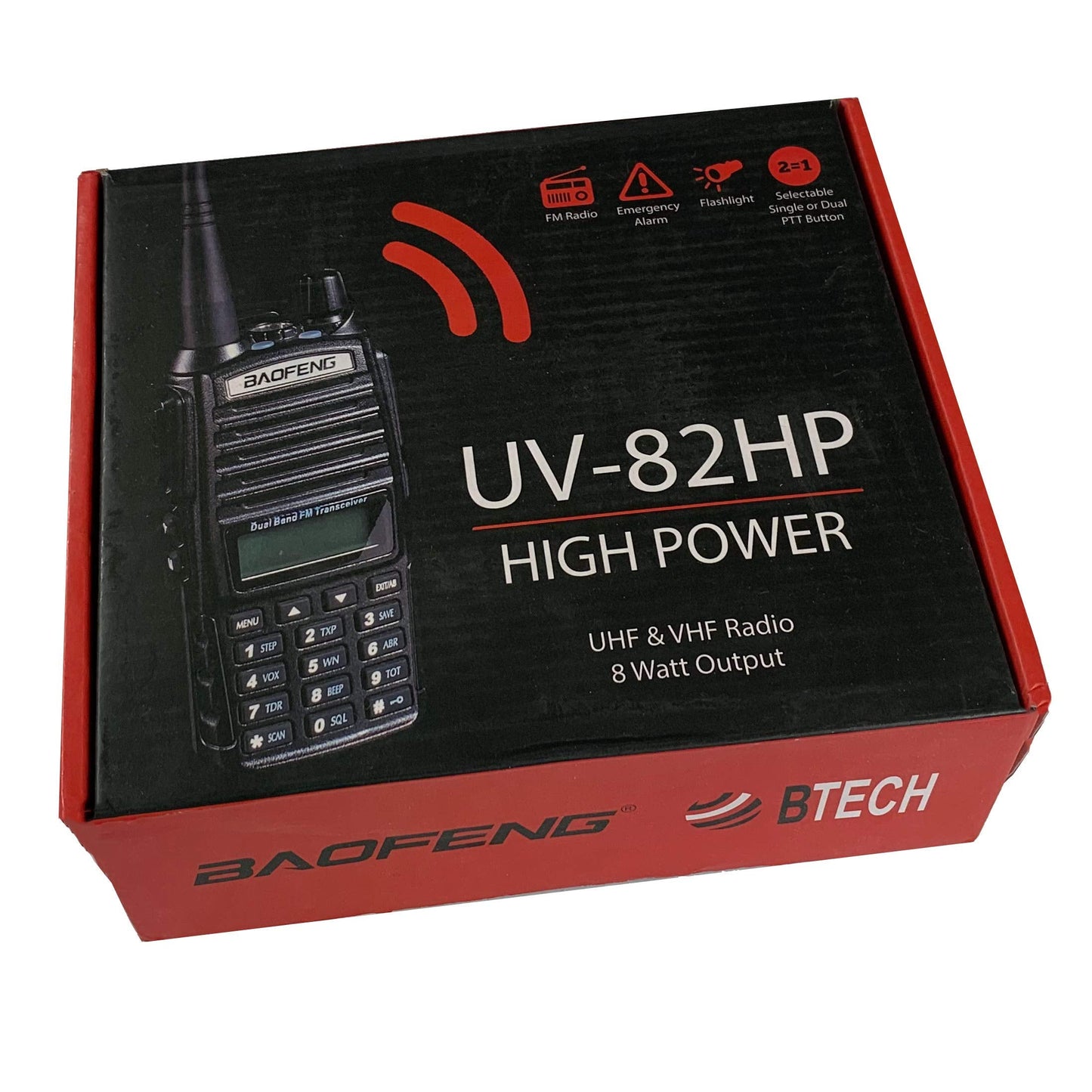 BaoFeng UV-82HP (Blue) High Power Dual Band Radio: 136-174mhz (VHF) 400-520mhz (UHF) Amateur (Ham) Portable Two-Way