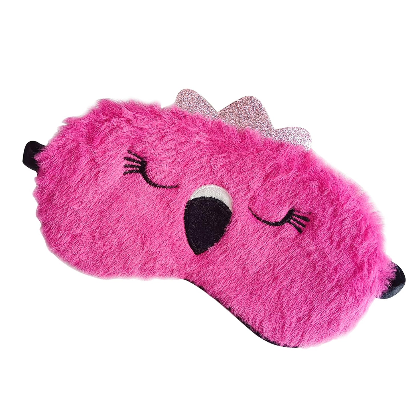 Cute Animal Sleeping Mask Soft Plush Blindfold Cute Rabbit Panda Koala Eye Cover Eyeshade for Kids Teens Girls Women (3Pack Multicolor)