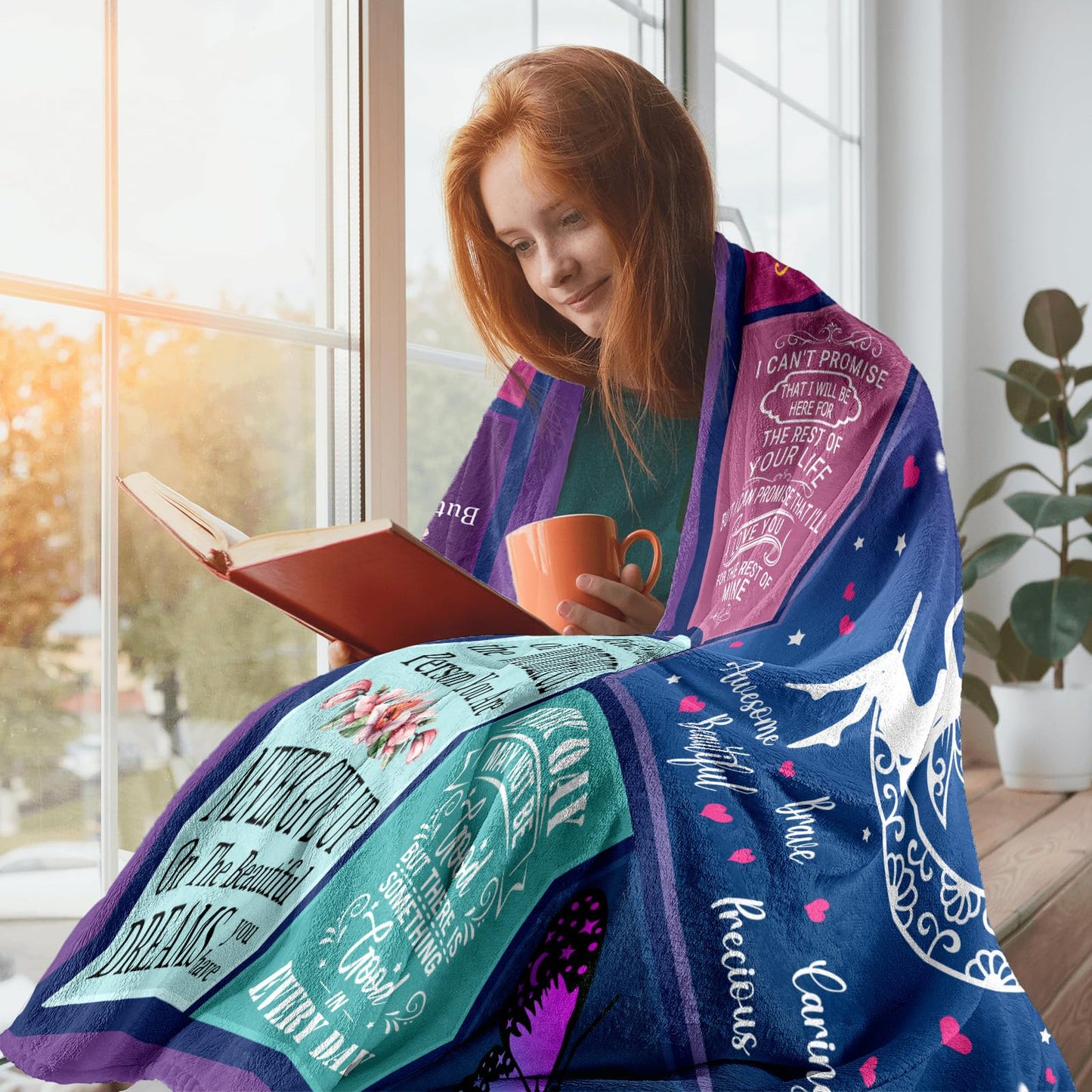 Ucuxuov Granddaughter Gifts from Grandma, Granddaughter Blanket 60"x50", Gift for Granddaughters from Grandpa, to My Granddaughters Throw Blanket for Graduation Mother's Day Birthday Christmas