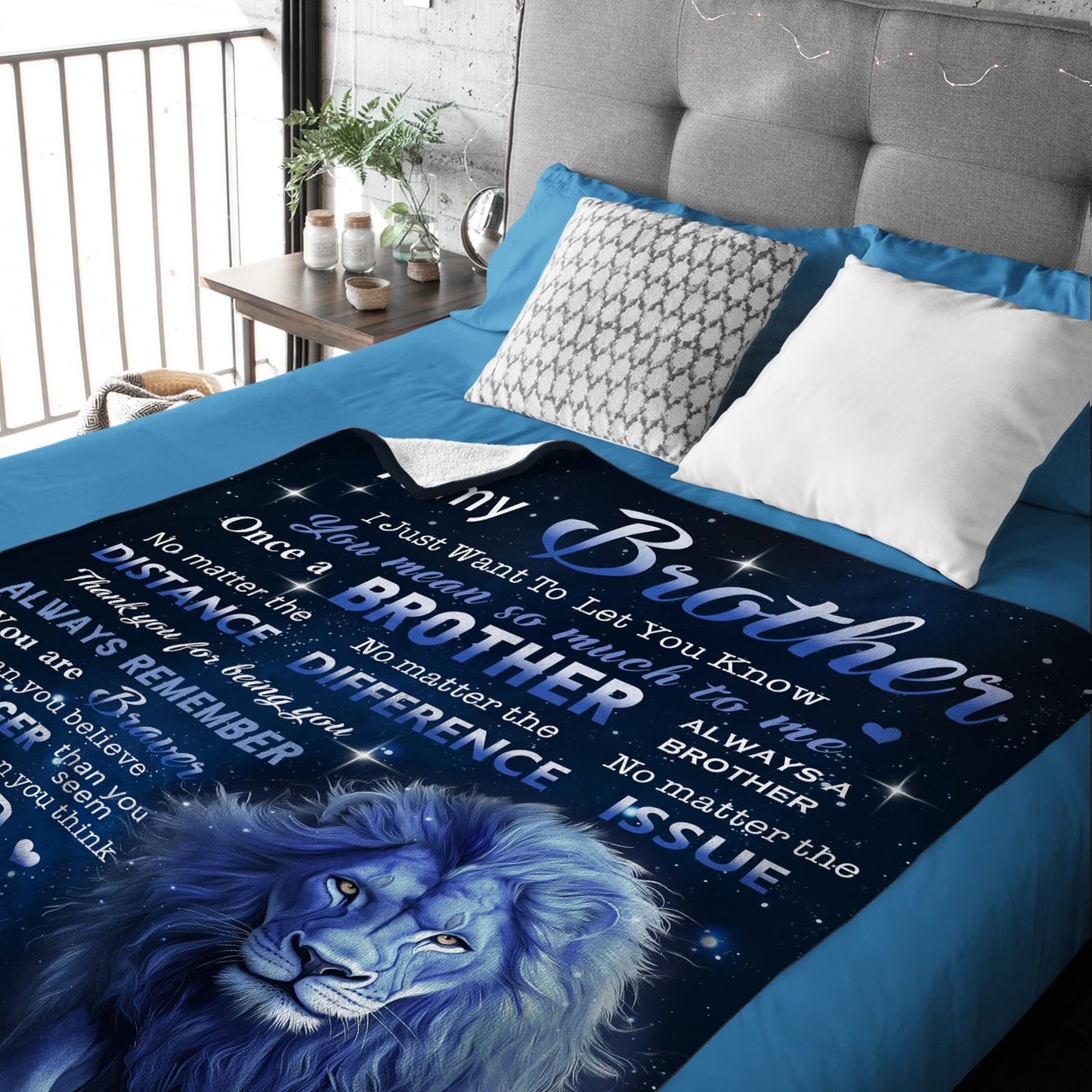 Wisegem Gifts for Brother - Big Brother Gift 60"x 50" Blanket - Birthday Gifts for Brother - Gift for Brother from Sister Brother- Funny Brother Presents - Cool Little Brothers Graduation Gift Ideas