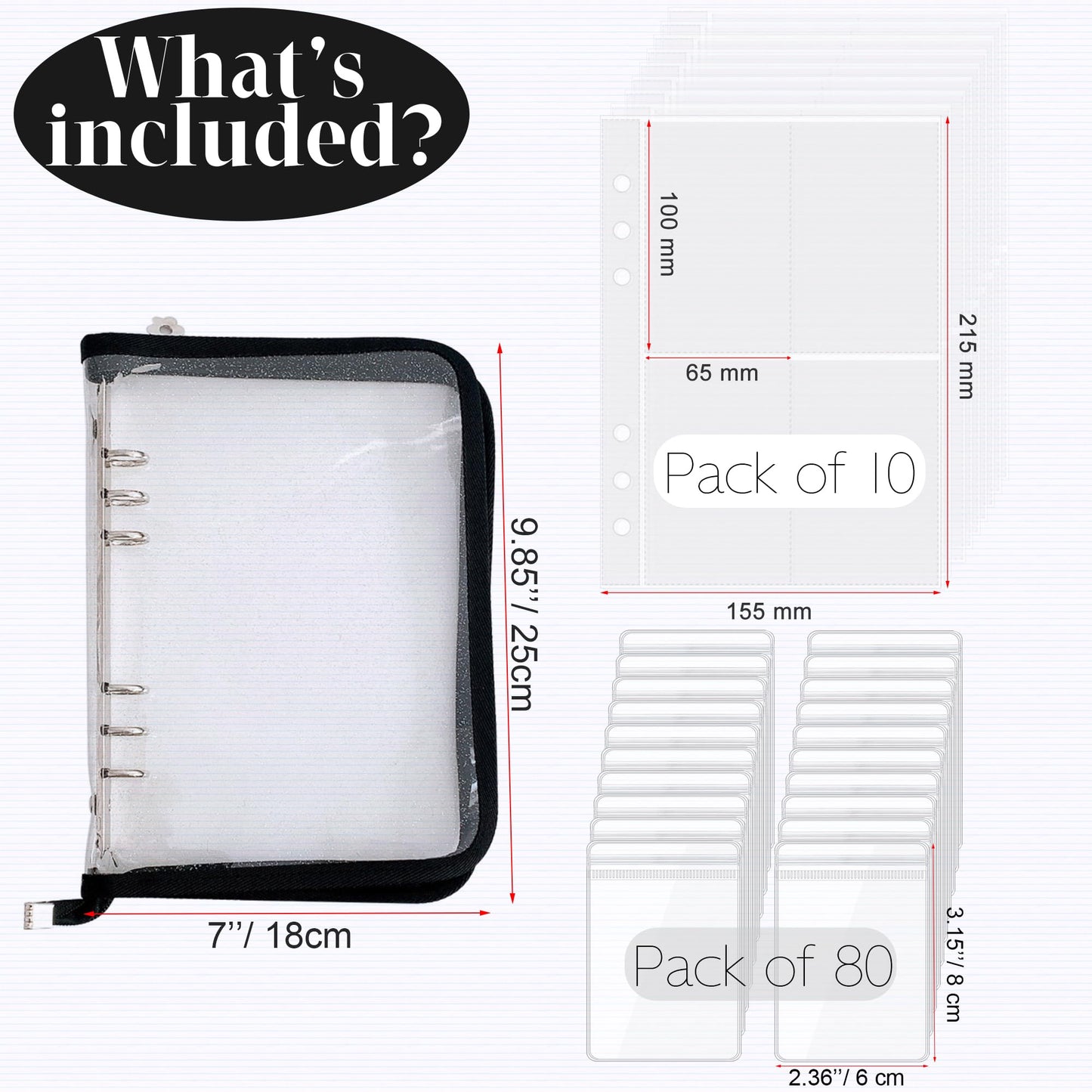 LingLingo Earring Organizer Case Travel Jewelry Organizer Transparent Jewelry Storage Book for Necklace Bracelet Ring Holder wit