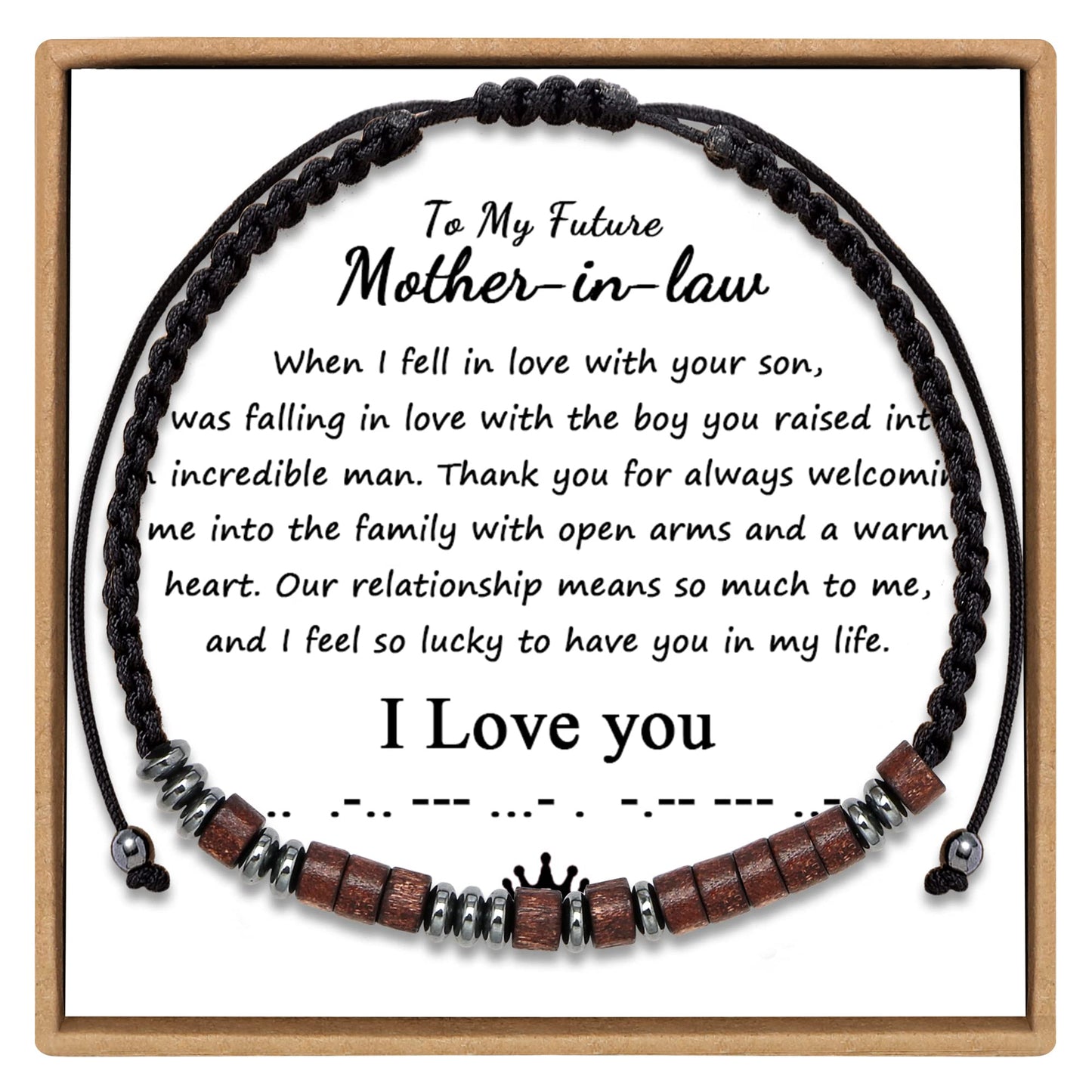 JoycuFF To My Mother in Law Bracelets from Daughter in Law Birthday Mother's Day Thanksgiving Day Christmas Gifts for Mother in