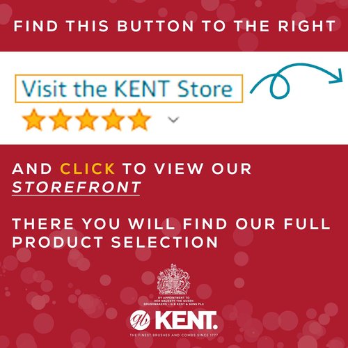 Kent LS9D Satinwood Pure Soft White Bristle Narrow Hair Brush – Boar Bristle Brush for Thin Hair. Luxury Styling, Straightening, and Smoothing. Ideal for Women. Made in England