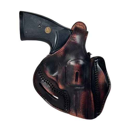 1791 Gunleather L & K Frame Revolver Holster, Leather Thumb Break Holster Fits Revolvers w. max 3" Barrel Length, Compatible with 3" inch Colt Python, Smith & Wesson 686, 66 Combat and 19