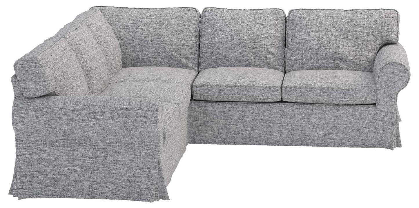 The Thick Polyester Flax Ektorp 2 2 Sofa Cover Replacement Compatible with IKEA Ektorp Corner Or Sectional Sofa Slipcover. (Polyester Flax)