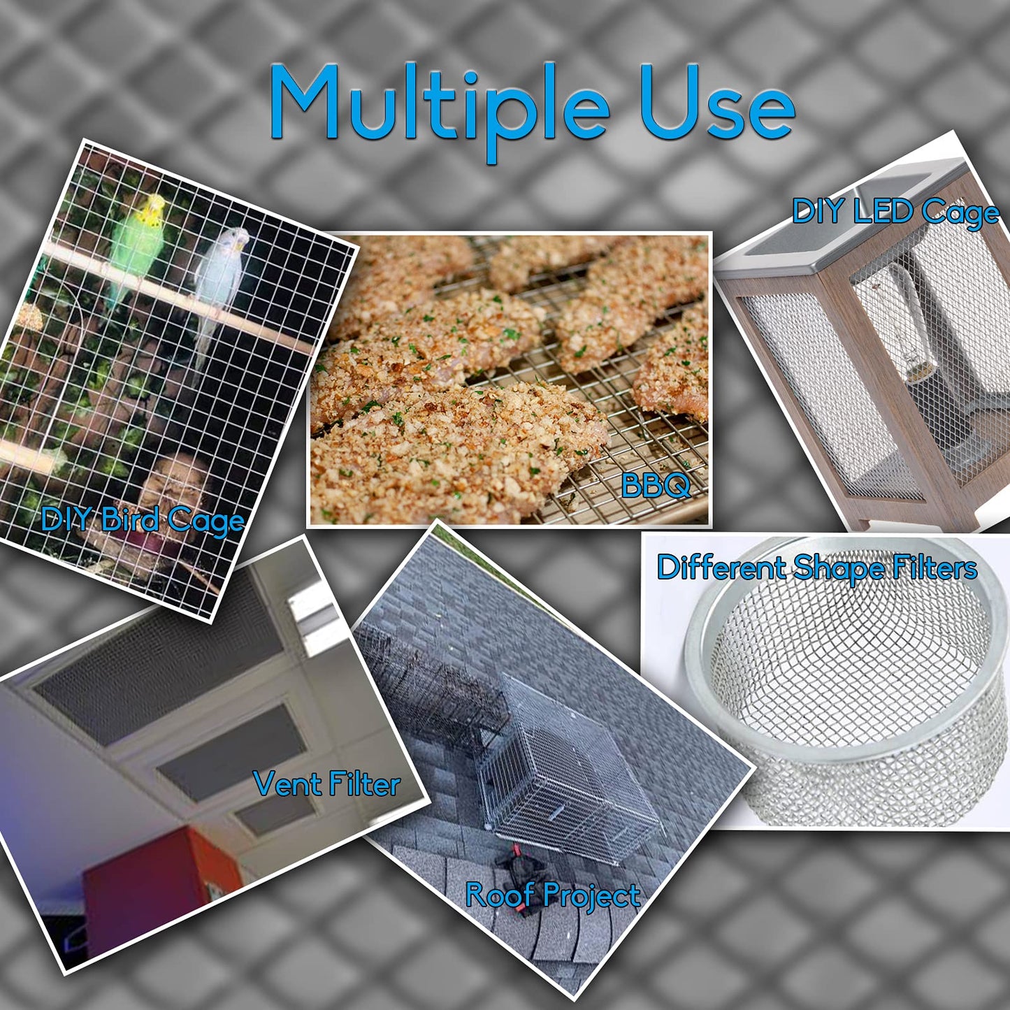2PACK 304 Pretty Sturdy 12” X 24”(310mm X 610mm), 5 Mesh Wire Mesh Screen, Stainless Screen, Mesh Screen Never Rust, Hard and Heat Resisting Wire Mesh Used for Many Projects by Valchoose