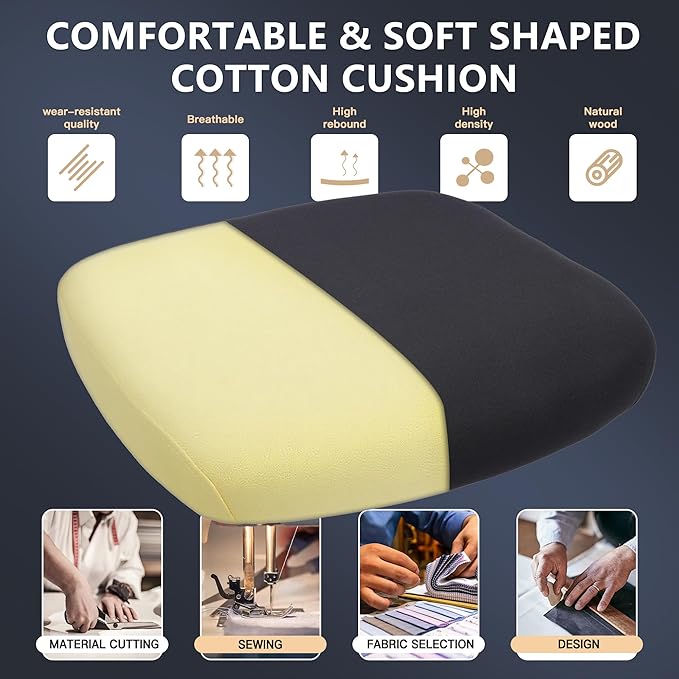 Adjustable Office Chair Computer Chair Ergonomic Desk Chair with Lumbar Support and Headrest High Back Executive Chair with Rolling Function for Home Office Computer Task Seating