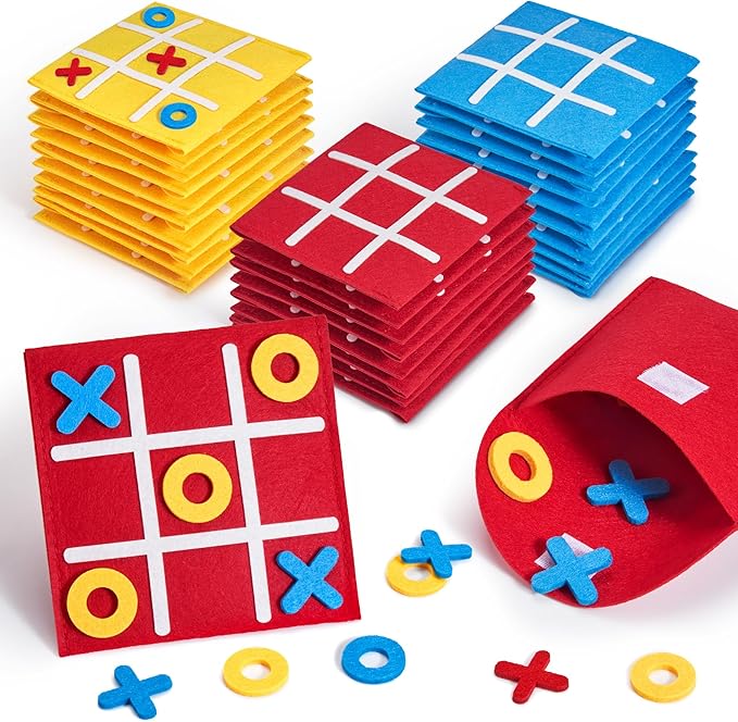 JoyCat Tic Tac Toe Mini Board Game Toy for Kids and Family,Birthday Party Favors,Goody Bag,Fun Indoor Game Night Activity,...