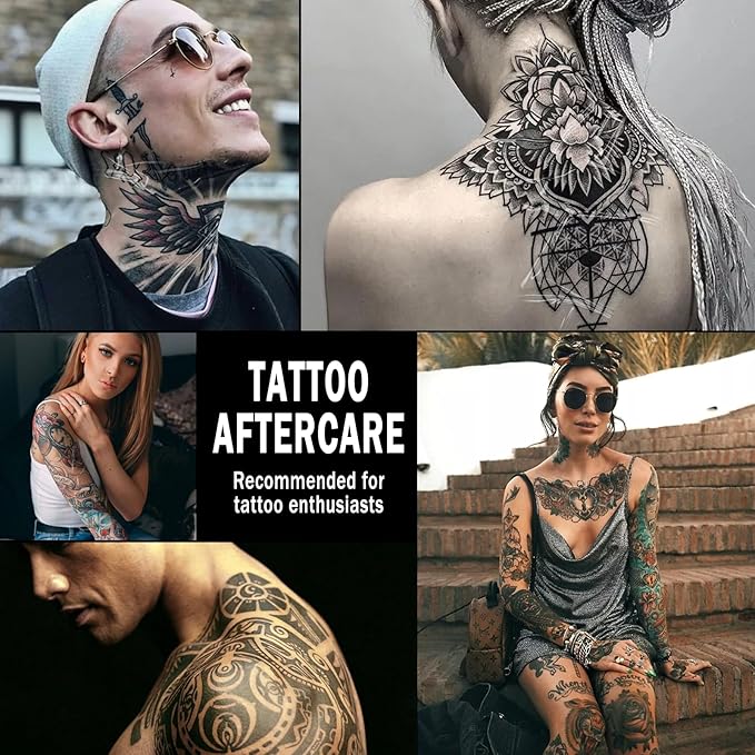 Second Skin Tattoo Cover Tattoo Aftercare Bandage Transparent and Waterproof for Medium and Large Tattoos Initial Healing (Roll 6 in x 2.2 yd)