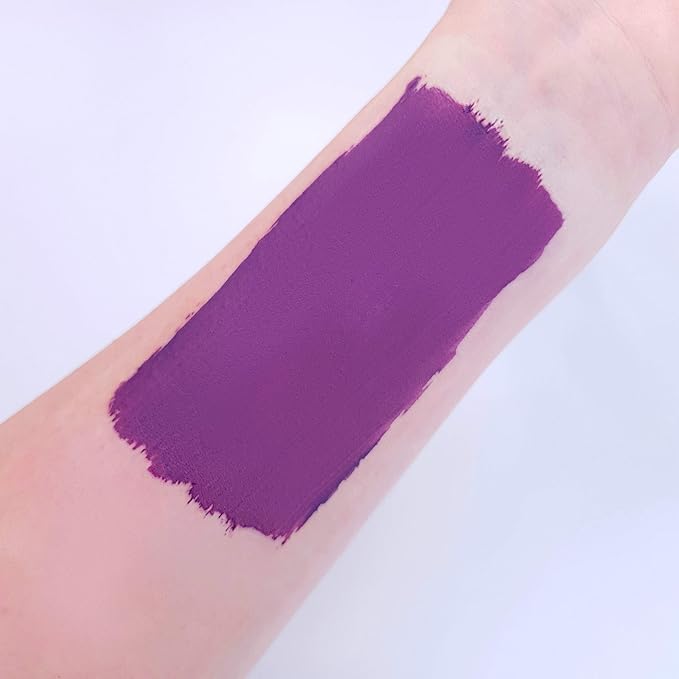 Moon Creations Pro Face & Body Paint Cake Pots Purple - Professional Water Based Face Paint Makeup for Adults, Kids - 1.26oz