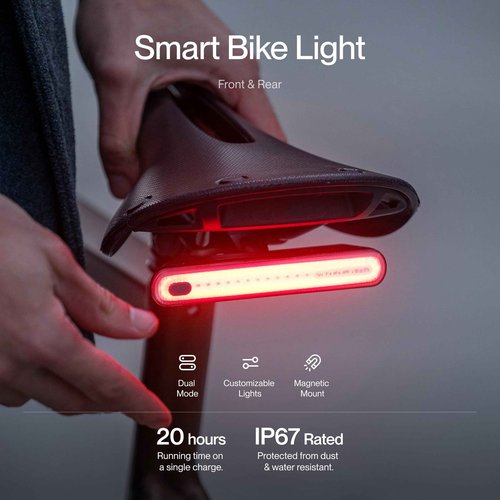 UNIT 1 Smart Light | Wireless LED Turn Signals & Brake Light | USB-C Rechargeable | Magnetic Mount | Nav Remote Compatible | App-Controlled Visibility via iOS & Android