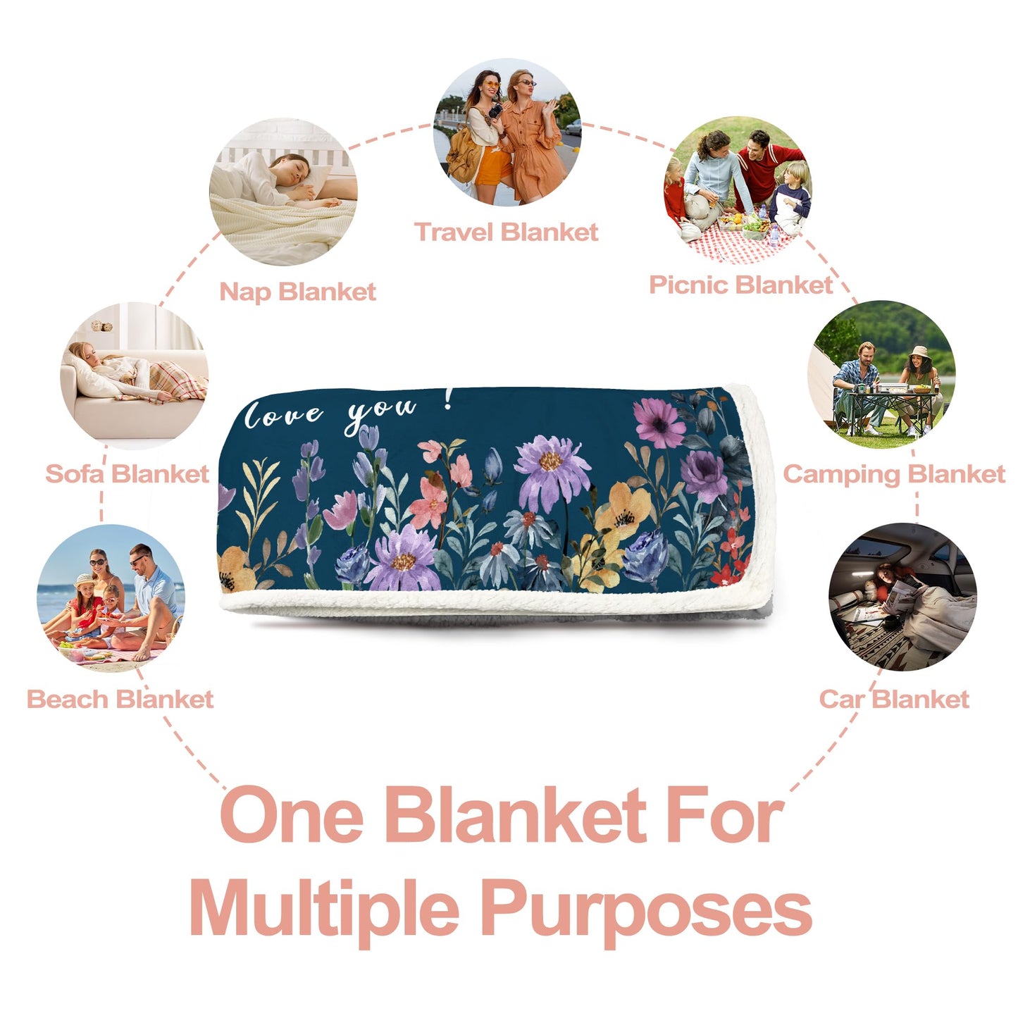 Grandma Gifts, Gift for Grandma Christmas Wearable Blanket, Great Hoodie Blanket Present from Grandkids, Thoughtful Hooded Blanket 47x72 in for Birthday, Grandparents Day